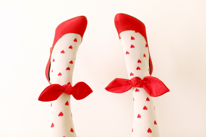 Carven red bow ties shoes