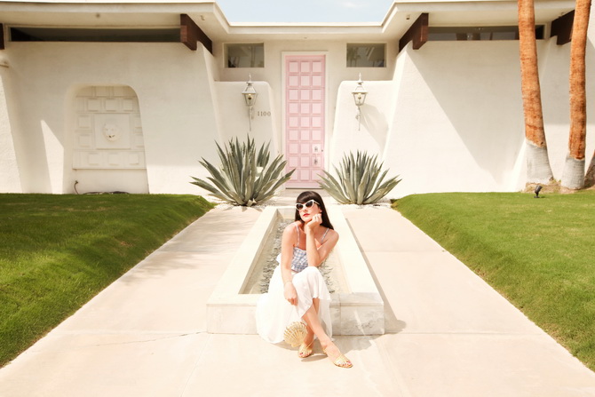 The Cherry Blossom Girl - Palm Springs Pink Door 06