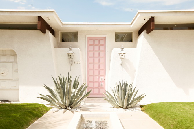 The Cherry Blossom Girl - Palm Springs Pink Door 14