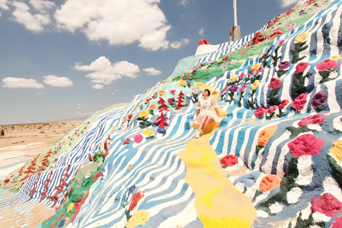 The Cherry Blossom Girl - Salvation Mountain 05