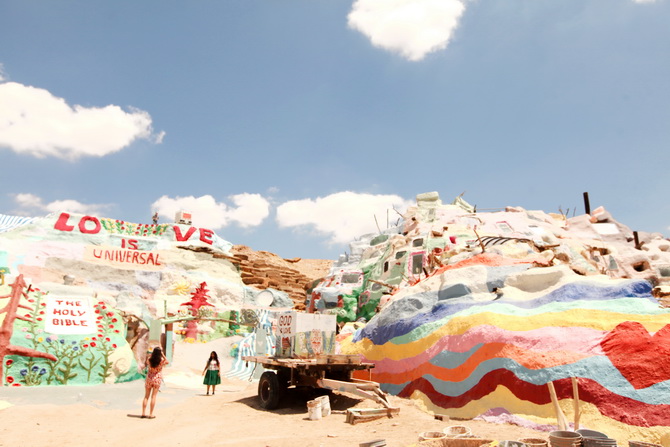 The Cherry Blossom Girl - Salvation Mountain 09