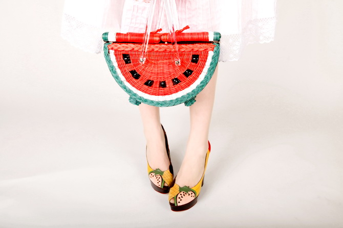 The Cherry Blossom Girl - Charlotte Olympia Watermelon Basket 08